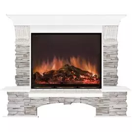 Электрокамин с широким очагом 2D Glenrich
