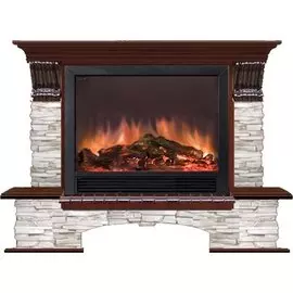 Электрокамин с широким очагом 2D Glenrich