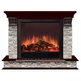 Электрокамин с широким очагом 2D Glenrich