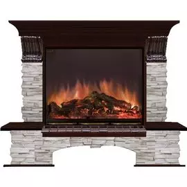 Электрокамин с широким очагом 2D Glenrich