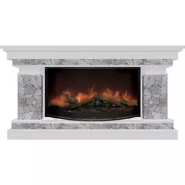 Электрокамин с широким очагом 2D Glenrich