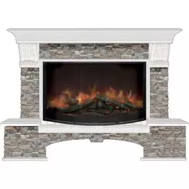 Электрокамин с широким очагом 2D Glenrich