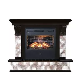 Электрокамин с широким очагом 3D Glenrich