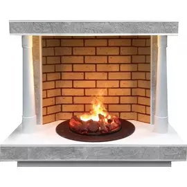 Электрокамин с широким очагом 3D Glenrich