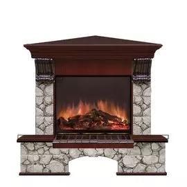 Электрокамин с широким очагом 2D Glenrich