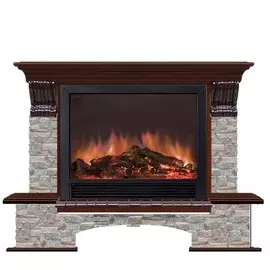 Электрокамин с широким очагом 2D Glenrich