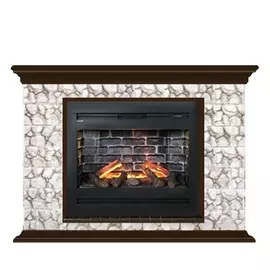 Электрокамин с широким очагом 3D Glenrich