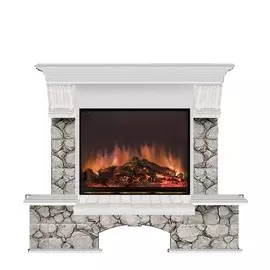 Электрокамин с широким очагом 2D Glenrich