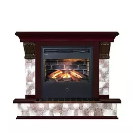 Электрокамин с широким очагом 3D Glenrich