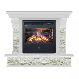 Электрокамин с широким очагом 3D Glenrich