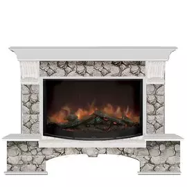 Электрокамин с широким очагом 2D Glenrich