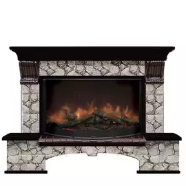 Электрокамин с широким очагом 2D Glenrich