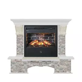 Электрокамин с широким очагом 3D Glenrich