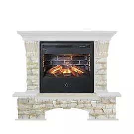 Электрокамин с широким очагом 3D Glenrich