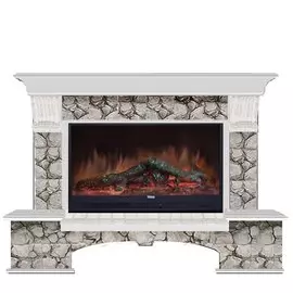 Электрокамин с широким очагом 2D Glenrich