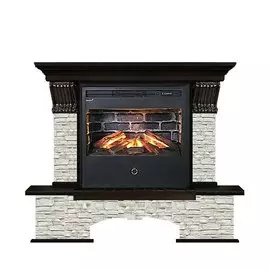 Электрокамин с широким очагом 3D Glenrich