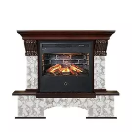 Электрокамин с широким очагом 3D Glenrich