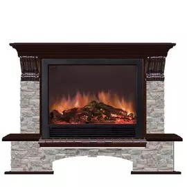 Электрокамин с широким очагом 2D Glenrich