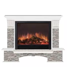 Электрокамин с широким очагом 2D Glenrich