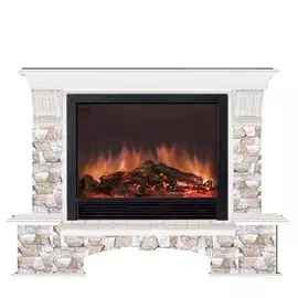 Электрокамин с широким очагом 2D Glenrich