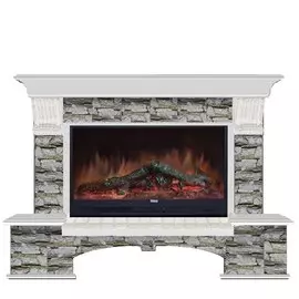 Электрокамин с широким очагом 2D Glenrich