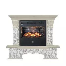 Электрокамин с широким очагом 3D Glenrich