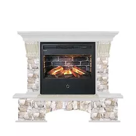 Электрокамин с широким очагом 3D Glenrich