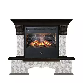 Электрокамин с широким очагом 3D Glenrich