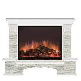 Электрокамин с широким очагом 2D Glenrich