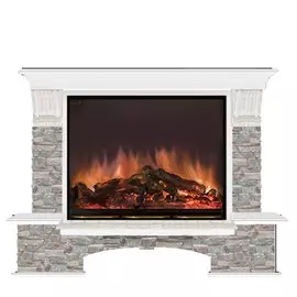 Электрокамин с широким очагом 2D Glenrich