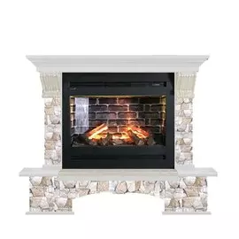 Электрокамин с широким очагом 3D Glenrich