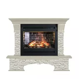 Электрокамин с широким очагом 3D Glenrich