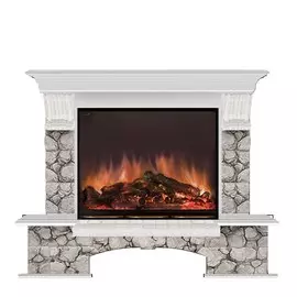 Электрокамин с широким очагом 2D Glenrich
