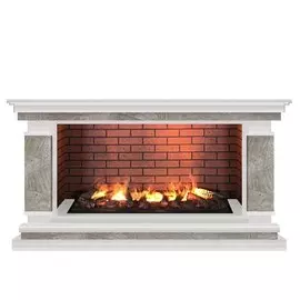 Электрокамин с широким очагом 3D Glenrich