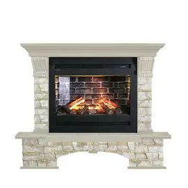 Электрокамин с широким очагом 3D Glenrich