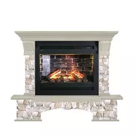 Электрокамин с широким очагом 3D Glenrich