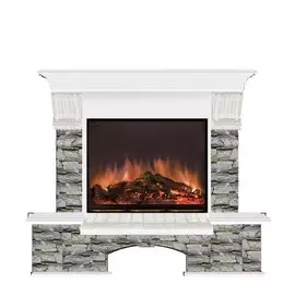 Электрокамин с широким очагом 2D Glenrich