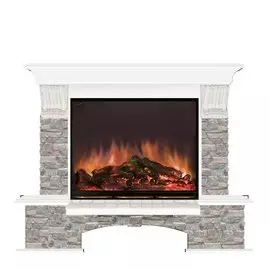 Электрокамин с широким очагом 2D Glenrich