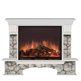 Электрокамин с широким очагом 2D Glenrich