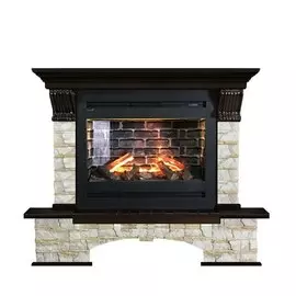 Электрокамин с широким очагом 3D Glenrich