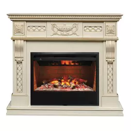 Электрокамин с широким очагом 3D Real-Flame