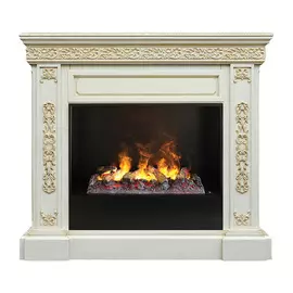 Электрокамин с широким очагом 3D Real-Flame