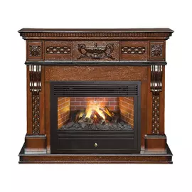 Электрокамин с широким очагом 3D Real-Flame