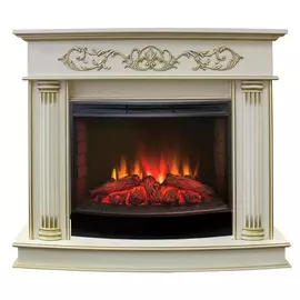 Электрокамин с широким очагом 2D Real-Flame