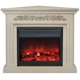 Электрокамин с широким очагом 2D Real-Flame