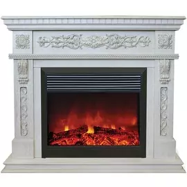 Электрокамин с широким очагом 2D Real-Flame