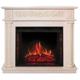 Электрокамин с широким очагом 2D Real-Flame