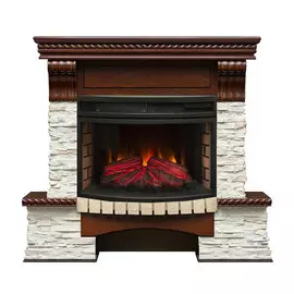 Электрокамин с широким очагом 2D Real-Flame