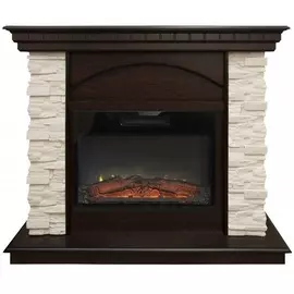 Электрокамин с широким очагом 2D Real-Flame