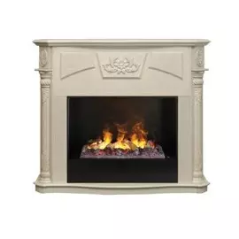 Электрокамин с широким очагом 3D Real-Flame